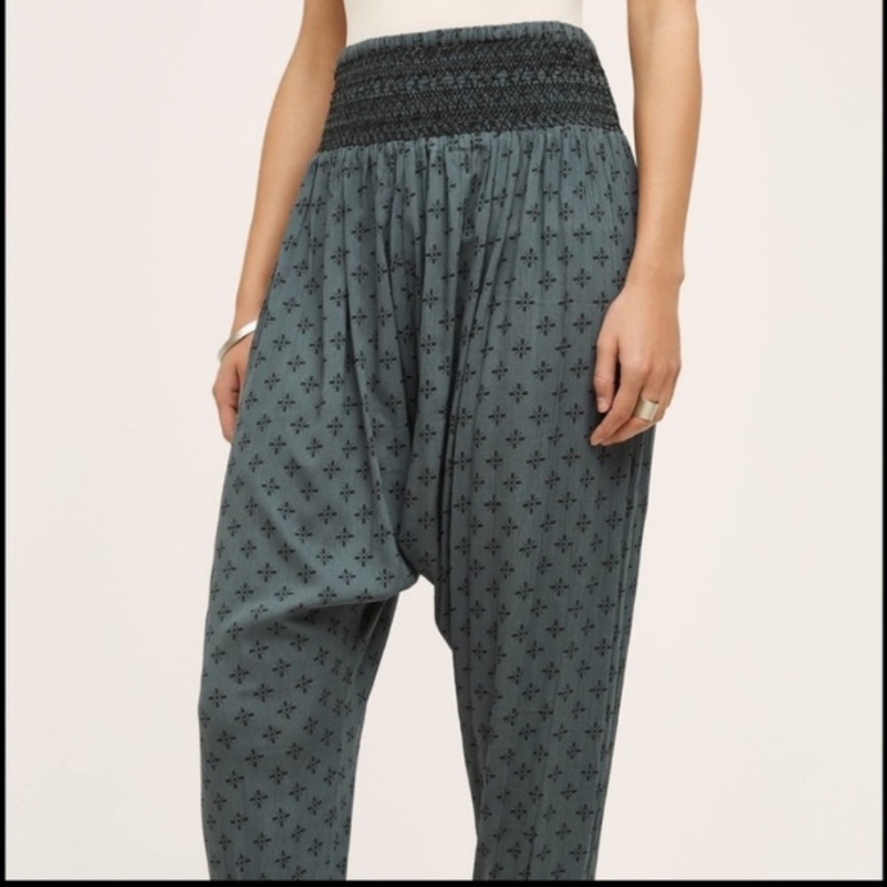 Anthro Hei Hei Harem Print Pants M
